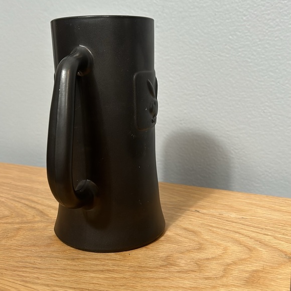 Vintage PLAYBOY 1970'S Beer Stein Embossed Logo Bunny Glass Bottom Mug Gray - Picture 3 of 7